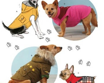 Dog Coats Sewing Pattern Butterick B6432 Sizes S, M, L and XL New and ...