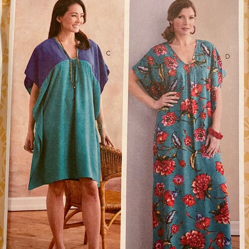Tunic and Caftan Sewing Patterns Butterick B6683 Sizes LXXL Etsy