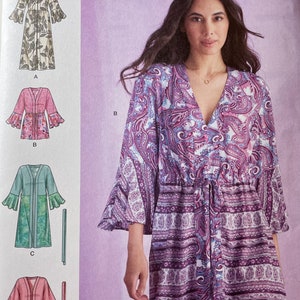 Misses Caftans and Wraps Sewing Pattern Simplicity S9602 Sizes 16-24 New