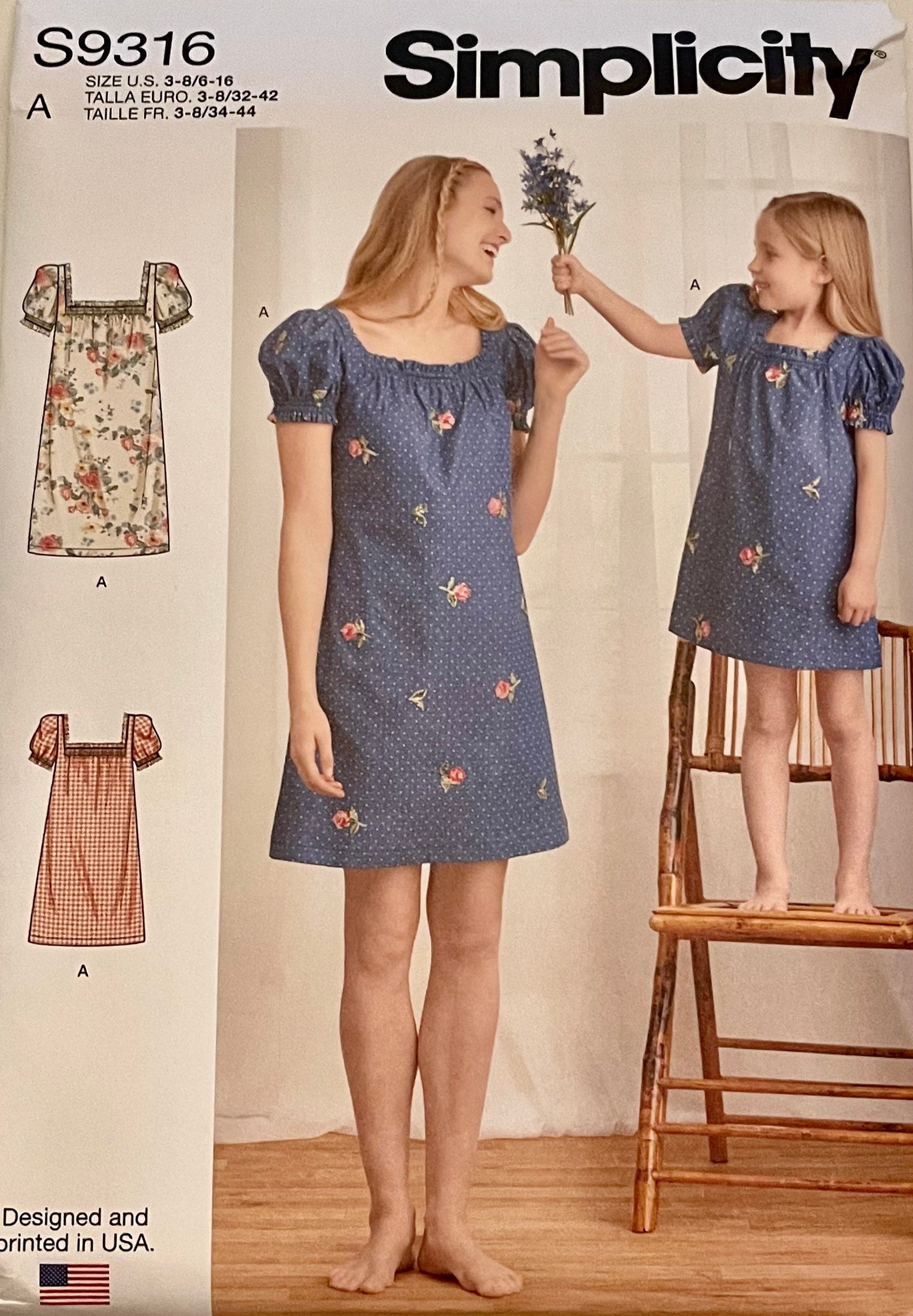 Mother and Daughter Dress Pattern Simplicity Sewing Pattern - Etsy