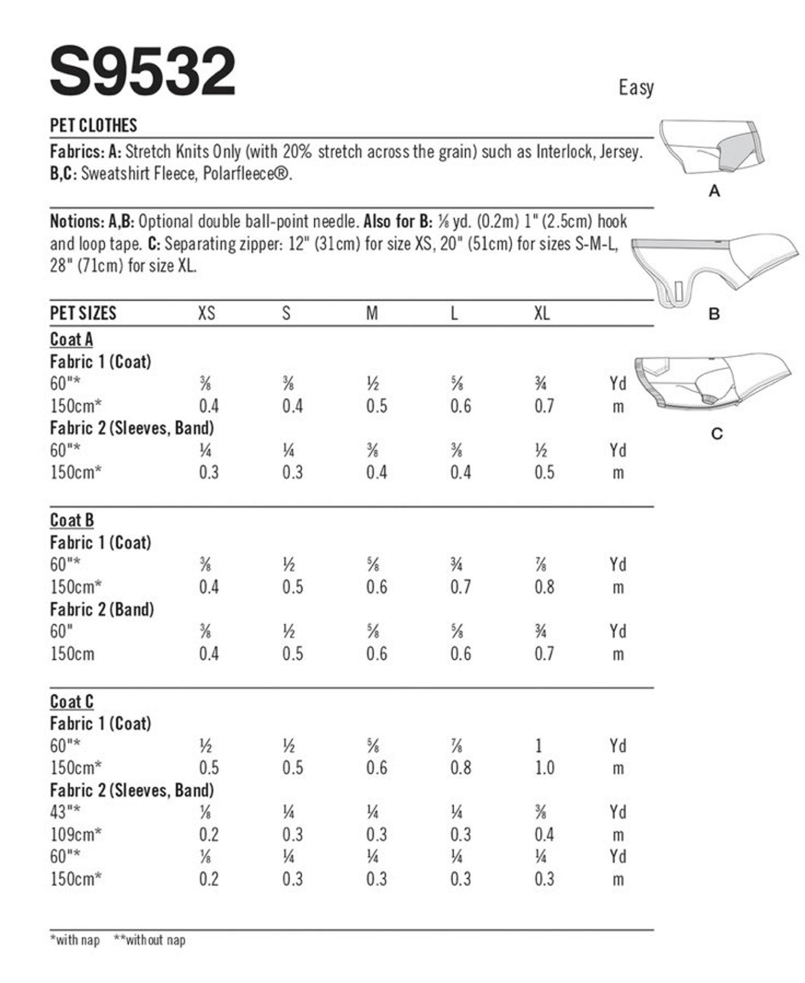 Dog Clothes Sewing Pattern Simplicity S9532 Sizes XSXL Etsy