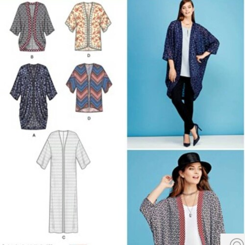 Kimono Sewing Pattern Simplicity 1108 Easy to Sew Sizes Etsy