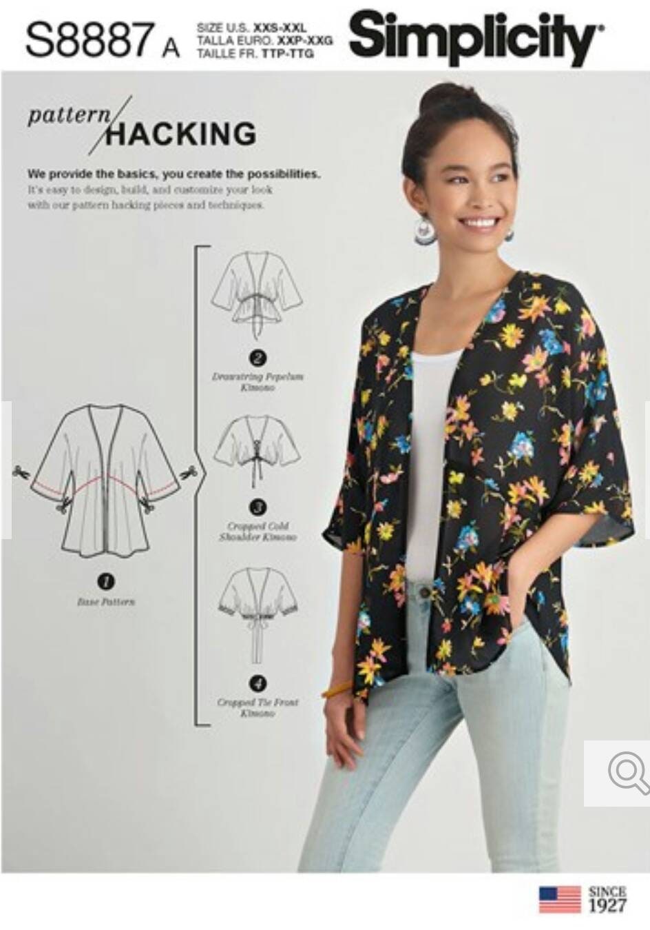 Kimono Sewing Pattern Simplicity S8887 Kimonos Sizes XXS-XXL New