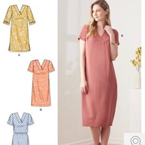 Shift Dress Sewing Pattern With V-Neckline Sizes 16-24 Simplicity Sewing Pattern S9262