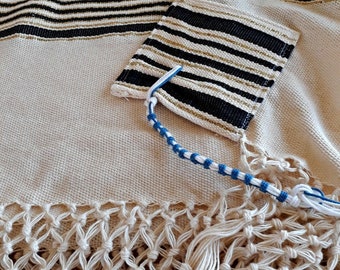 Prayer Shawl, High Holidays, Jewish Prayer Shawl, Jewish Wedding, Cotton Tallit, Tallit For Man, Tallis, White Prayer Shawl, Tallit Set