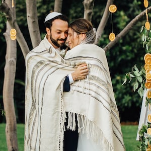 Prayer Shawl, High Holidays, Jewish Prayer Shawl, Jewish Wedding, Cotton Tallit, Tallit For Man, Tallis, White Prayer Shawl, Custom Tallit