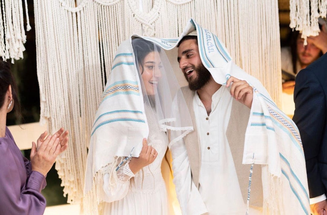 Tallit Ropa judía Chal de oración judío Tallit de boda - Etsy México