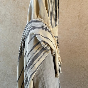 Tallit, Cotton Tallit, Black White Tallit, Tallit for Men, Judaica, Judaica Wedding Gift, Prayer Shawl, Handwoven Tallit, Handmade Tallit