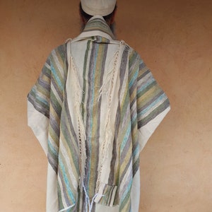 Tallit Set, Prayer Shawl, Jewish Prayer Shawl, Handwoven Tallit, Cotton Tallit, Wedding Tallit, Tallit Man,Jewish White Prayer Shawl Judaica