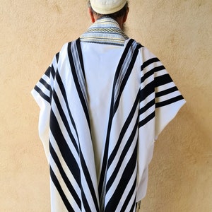 Jewish Prayer Shawl, Tallis, Tallit for Boy, Handmade Tallit, Jewish Gift, Bar Mitzvah, Jewish Kid, Judaica, Jewish Art, Religious Clothing image 3