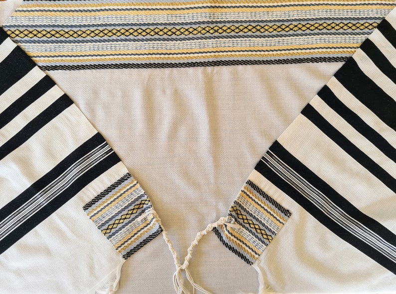 Jewish Prayer Shawl, Tallis, Tallit for Boy, Handmade Tallit, Jewish Gift, Bar Mitzvah, Jewish Kid, Judaica, Jewish Art, Religious Clothing image 2