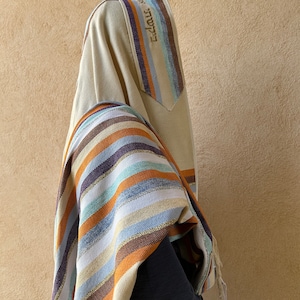 Tallit, Handmade Tallit, Jewish Art, Jewish Gift, Made in Israel, Jewish Prayer Shawl, Tallit for Man, Wedding Tallit, Bar Mitzvah Tallit