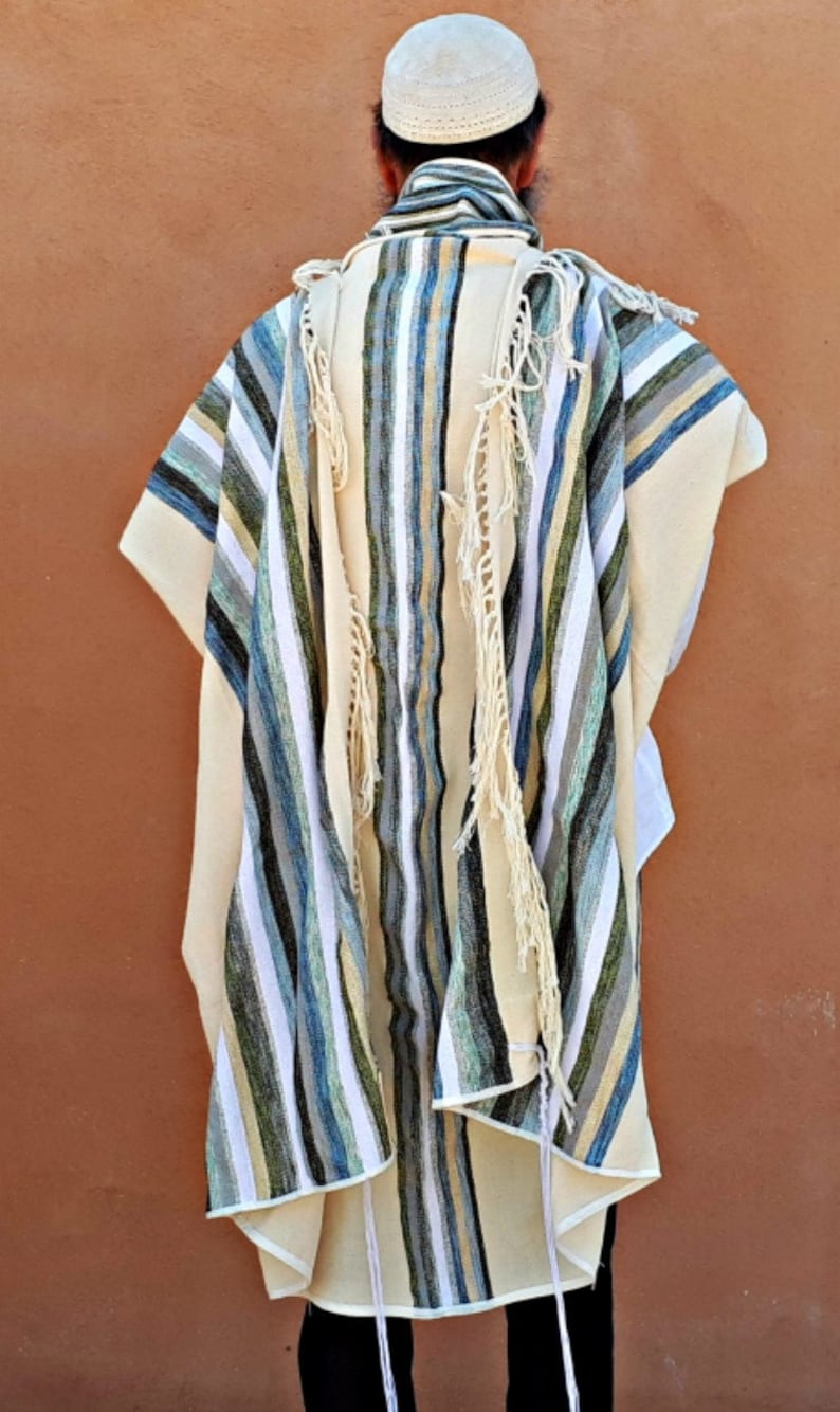 Prayer Shawl Tallit for Bar Mitzvah High Holidays Woven Etsy