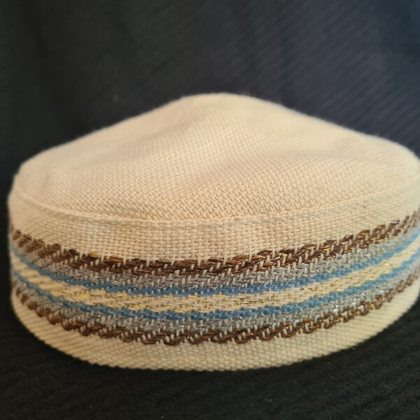 Bucharian Kippah, große Kippa, Kippot, jüdische Hochzeit, Hohe Feiertage, Bukharian Kippah, Yarmulke, jüdische Kopfbedeckung, Big Yamaka, Judaica