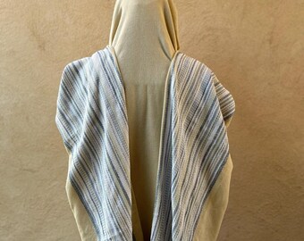 Prayer Shawl, Blue Prayer Shawl, Jewish Wedding, Handmade Tallit Men, Jewish Prayer Shawl, Cotton Tallit, Tallit Set, Tallit For Man, Tallis