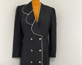 Vintage 1980 Lillie Ann Coat Dress
