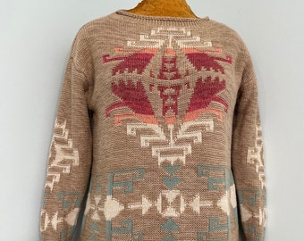 Vintage 2000 Ralph Lauren Label~Southwest Design Pullover Sweater
