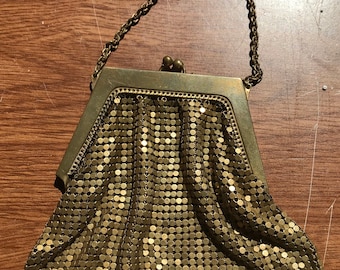 Vintage Whiting & Davis Mesh Bag~Made in USA~Small