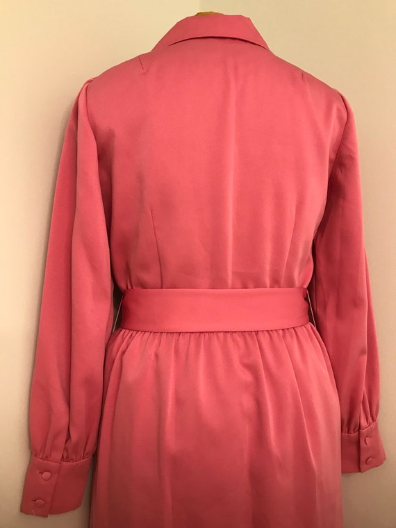 Vintage 1980s Custom Made Rose Pink Dress~ - image 6