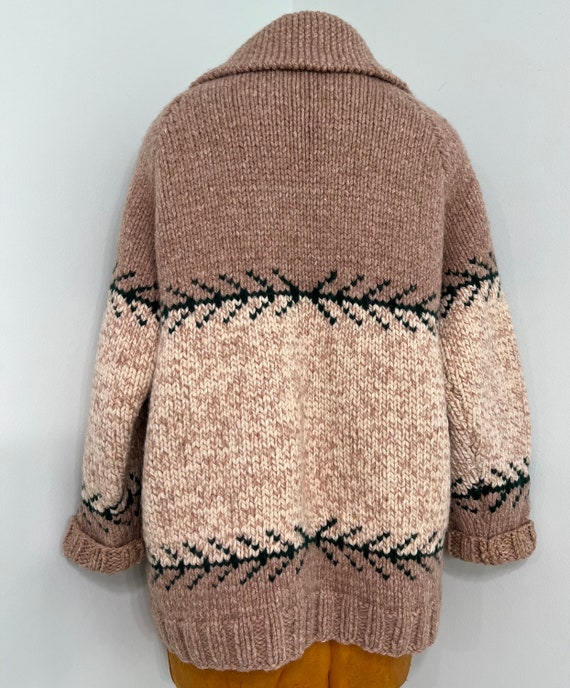 Vintage 1950 Chunky Knitted Wool-Custom Made-Cowi… - image 4