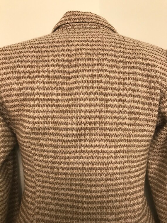 Vintage 1970s Gray and Brown Wool Tweed Tailored … - image 7