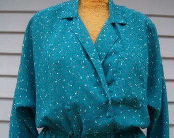 Vintage 1980 Diane Von Furstenberg Designer Dress~Wrap Top