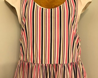 Vintage 1980 Crisp Cotton Jumper~Bohemian~Classic Casual~Cambridge Dry Goods~Large