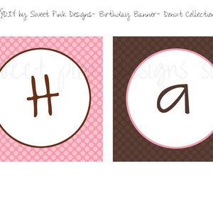 Donut Party- Happy Birthday Banner - Etsy
