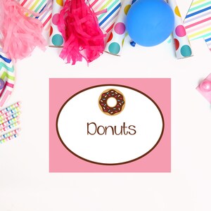 Donut Party- Happy Birthday Banner - Etsy