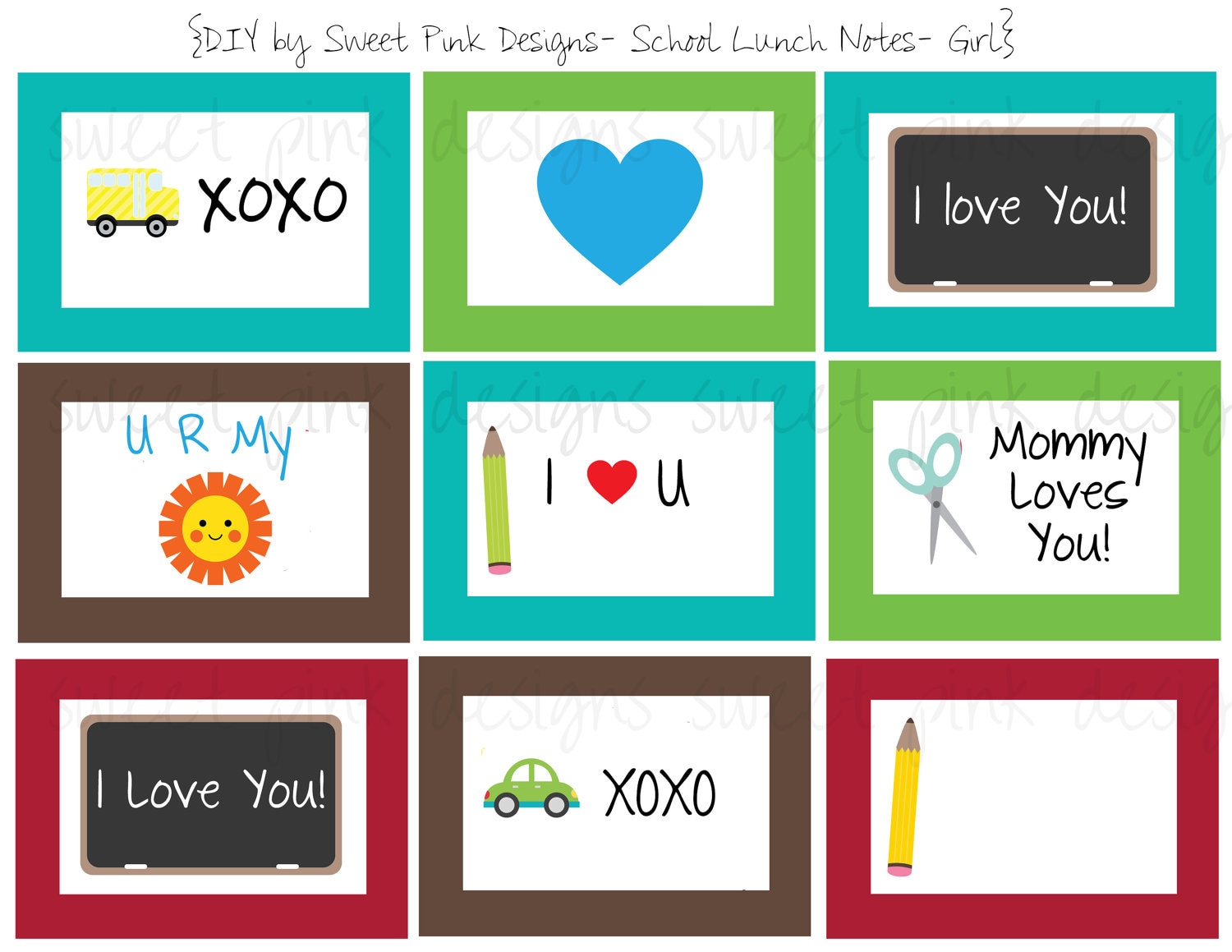 Preschool lunch box notes boy etsy