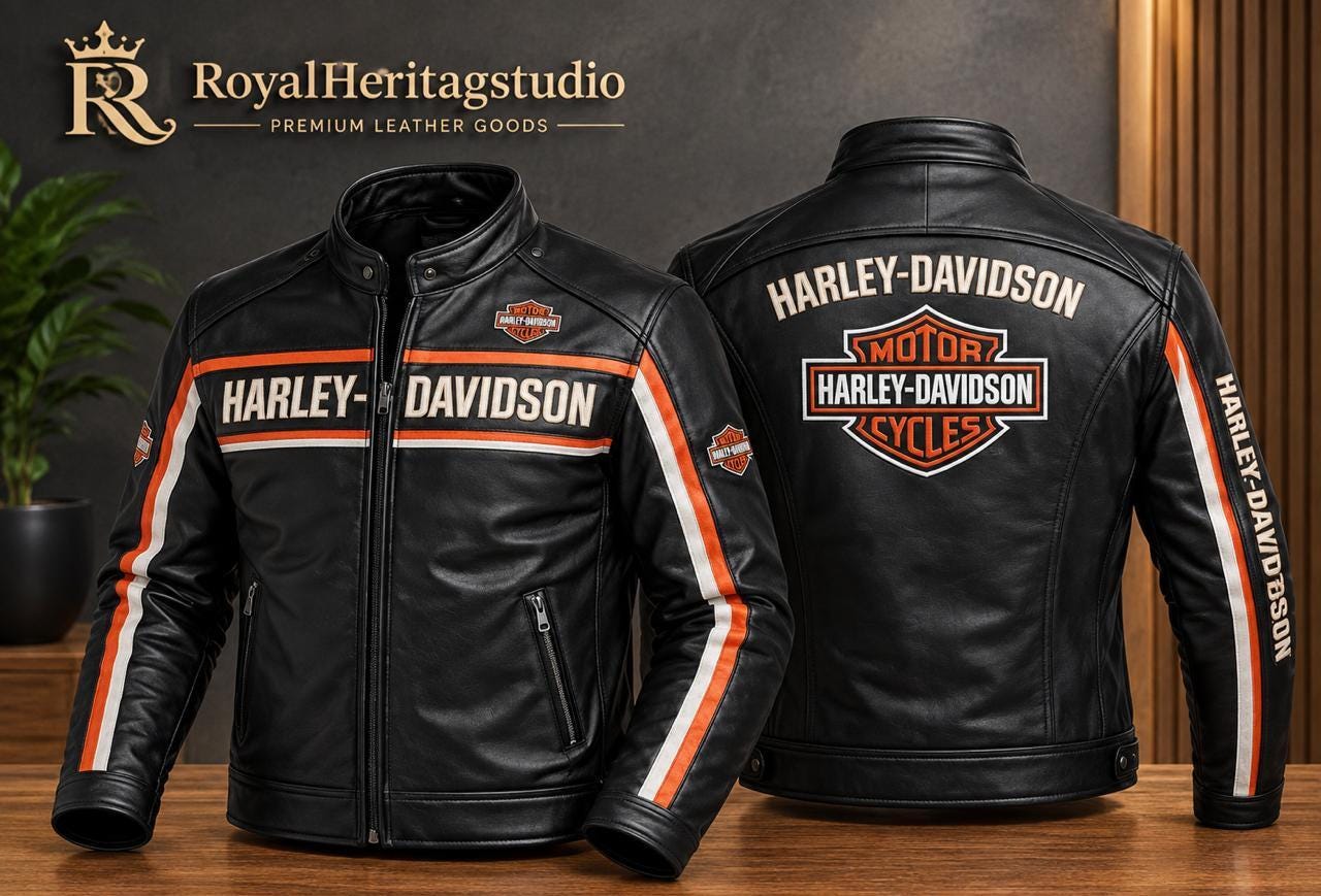 Harley Davidson Leather Jacket 3xl - Etsy