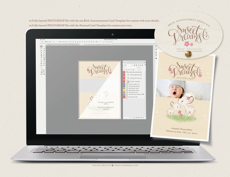 Regal Publishing Linda Tarjeta De Nacimiento De Nieta - 9 X 6 Pulgadas