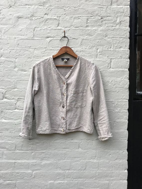 Linen Minimalist Jacket