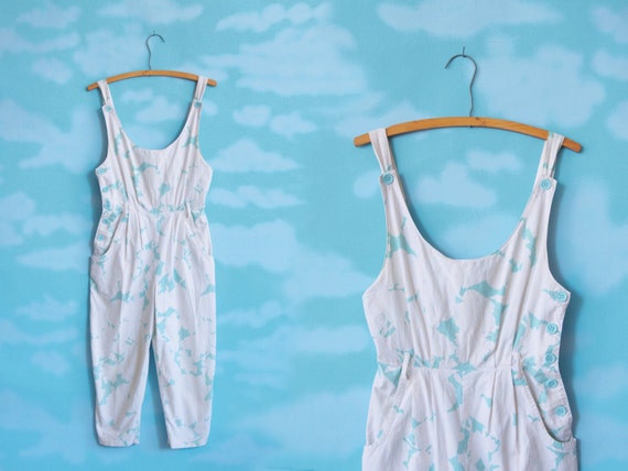 Floral Overalls Onesie
