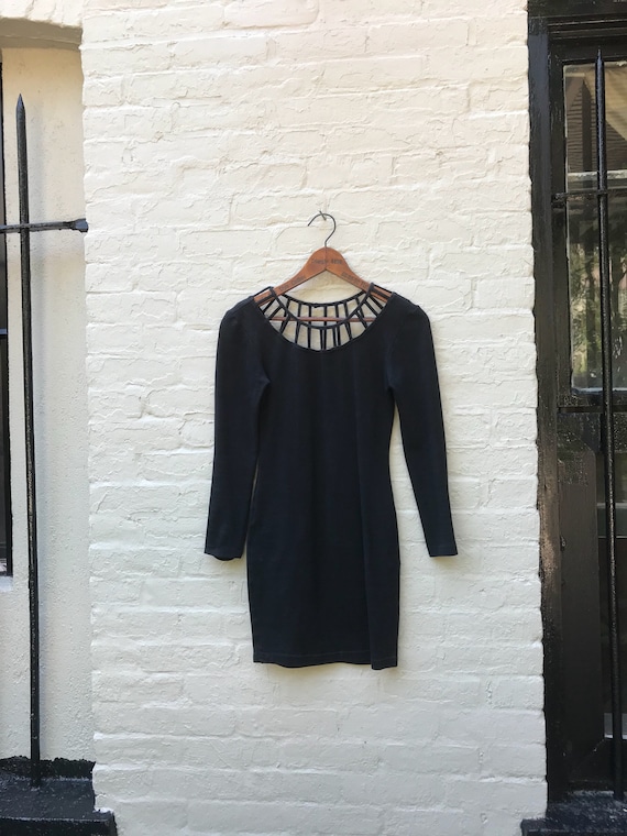 Black Bodycon Mini Dress