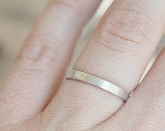 Anneau en Argent unisexe. Bague Design Simple et Graphique. /Bague Silver Dust/