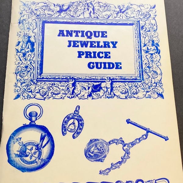 Vintage jewelry book 'Antique Jewelry Price Guide" Copyright 1973 L.W. Promotions Gas City Ind.