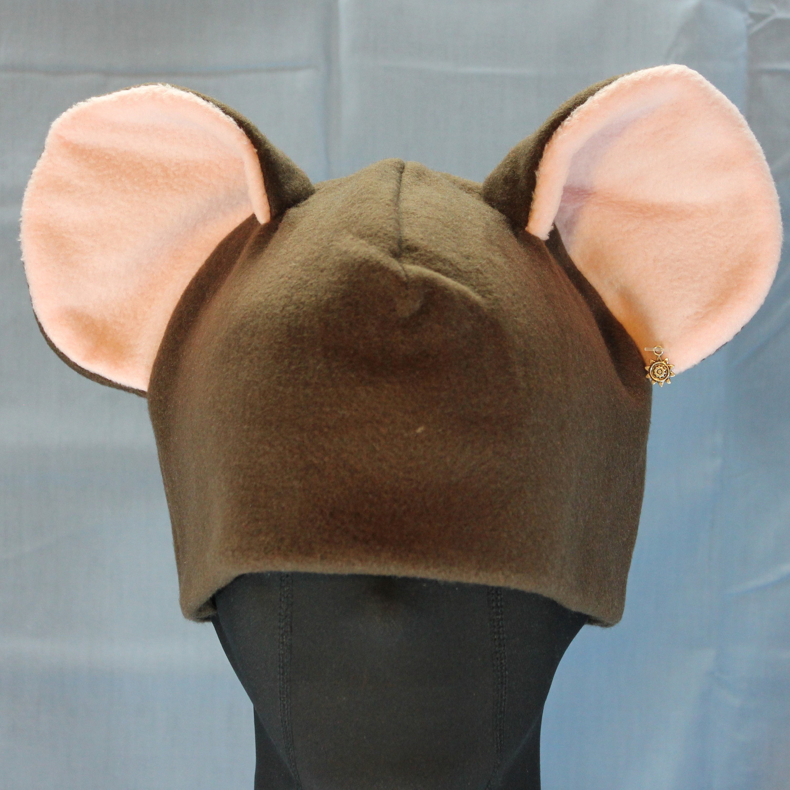 Monogram Mouse Ear Chocolate Brown Mouse Ear Designer Ears 