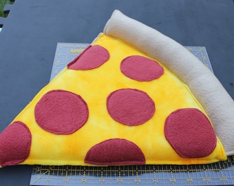 Plush PIZZA SLICE Pillow Prop - Natural Colors - CUSTOMIZABLE - Multiple Sizes