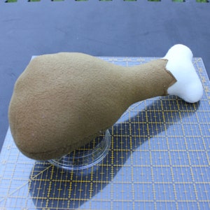 Plush CHICKEN LEG Pillow Prop - Natural Colors - CUSTOMIZABLE - Multiple Sizes