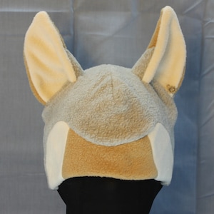 Coyote Fleece Hat - NATURAL COLORS