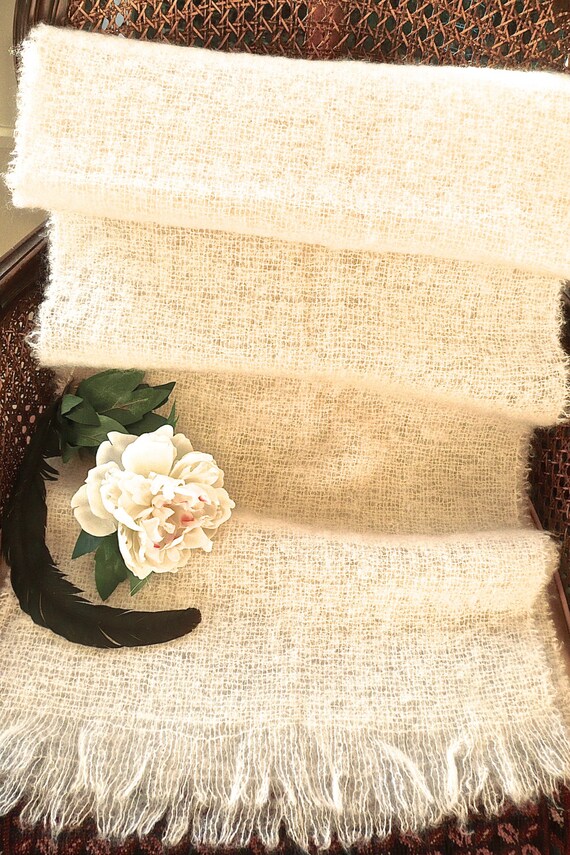 Mohair Wrap - Long and Wide Wool Scarf - Baby Wrap