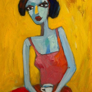 Oil Painting  Original Modern Modern Impressionist Portrait