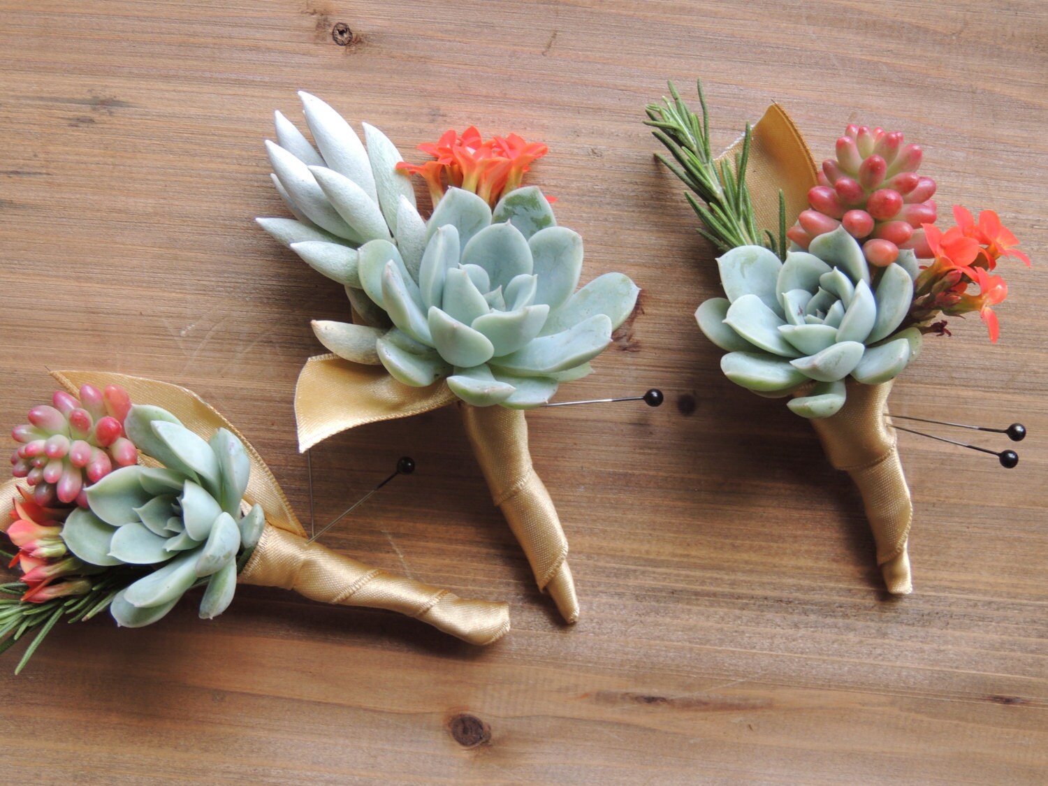 Prom Boutonniere Succulent Boutonniere Etsy