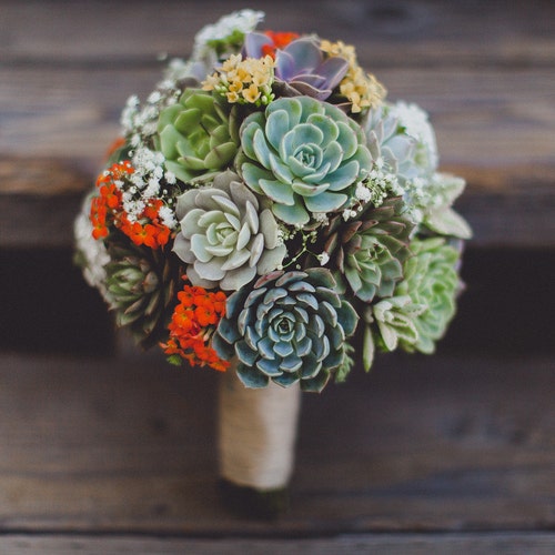 Succulent Wedding Bouquets, Succulent Bridal Bouquet, Bridal Bouquet - Etsy