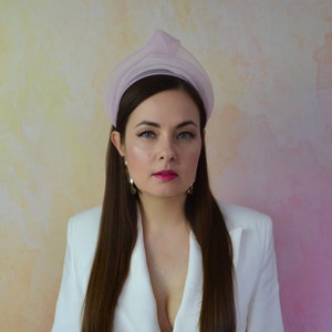 MARION – Pink Crinoline Headband - Pink Headband - Magenta Headband - Pink Fascinator - Wedding Guest Fascinator - Races Fascinator