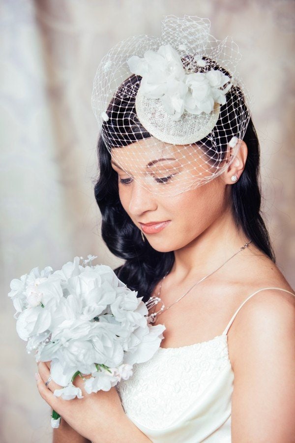AHANDMAKER 2 Pezzi Velo Fascia Nero Bianco Matrimonio