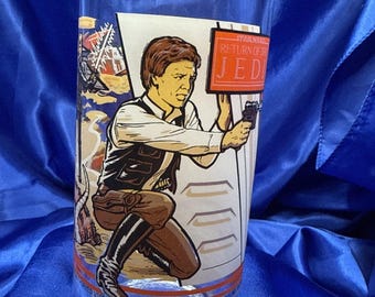 1983 Burger King Star Wars Return of the Jedi Glass, Han Solo VG/Cond.