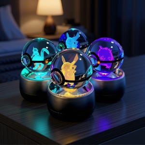 Glass pokeball light - Etsy 日本
