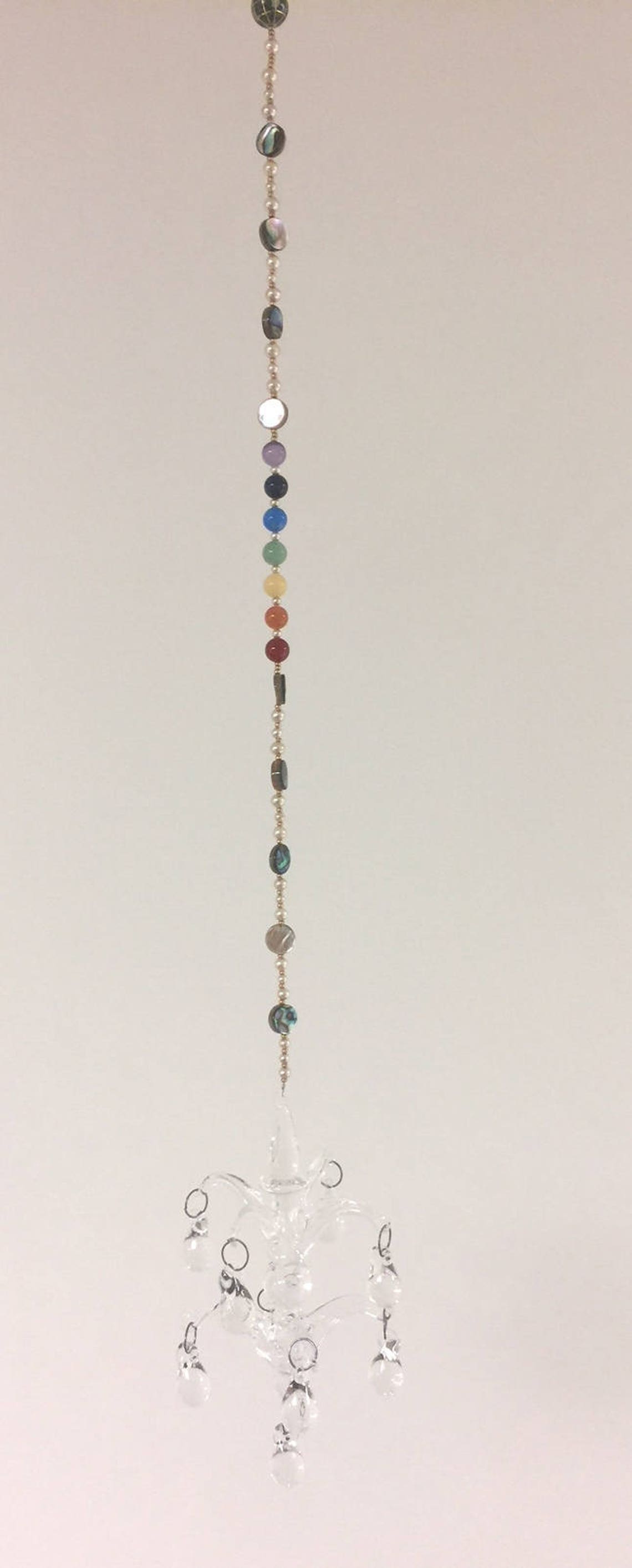 Candelabro de cristal soplado colgante ventana ornamento Etsy España